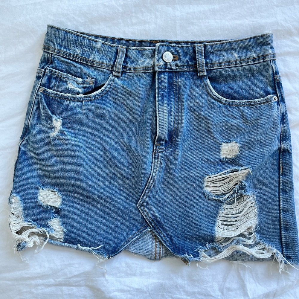 Zara denim skirt